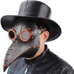 Black Plague Doctor Mask
